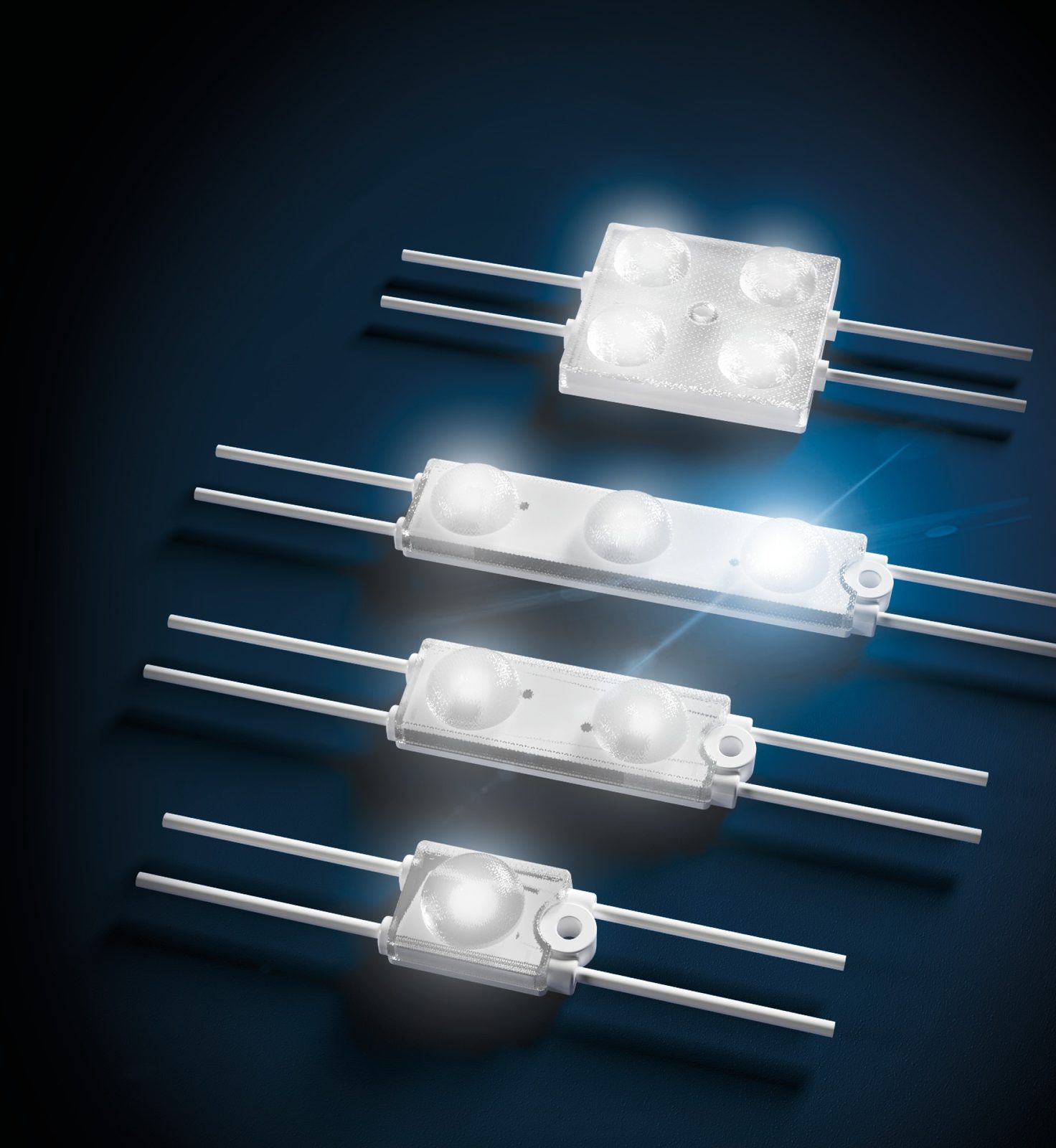 Nova-LED-Module in verschiedenen Baugrößen für das Hylon Profil