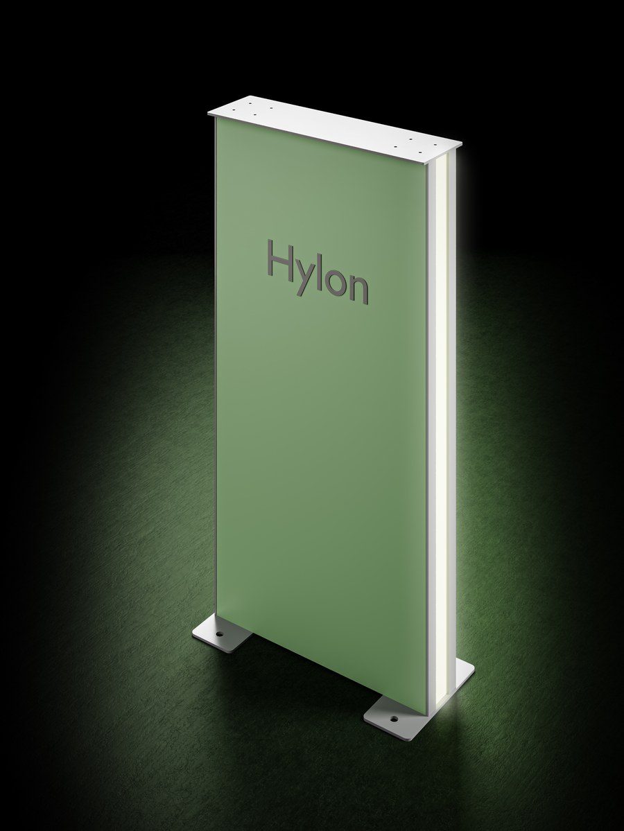 Hylon Variante 4 – Aluverbund, unbeleuchtete Stele