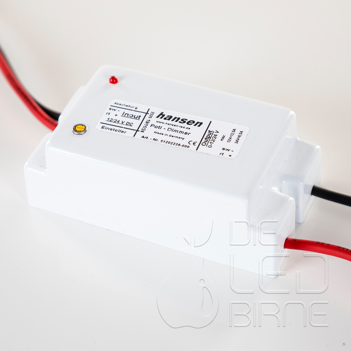Dimmer mit Poti für 12/24 Volt Netzteile