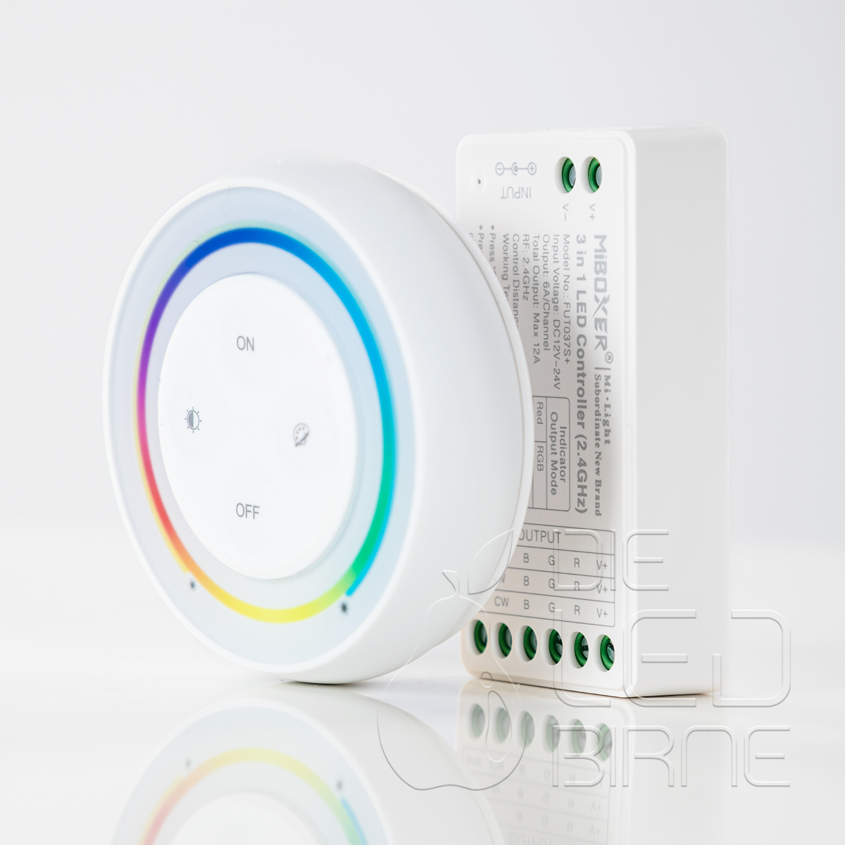 LED Controller Kit, MiBoxer, RGB&RGBW&RGB+CCT, inkl. Fernbedienung, weiß